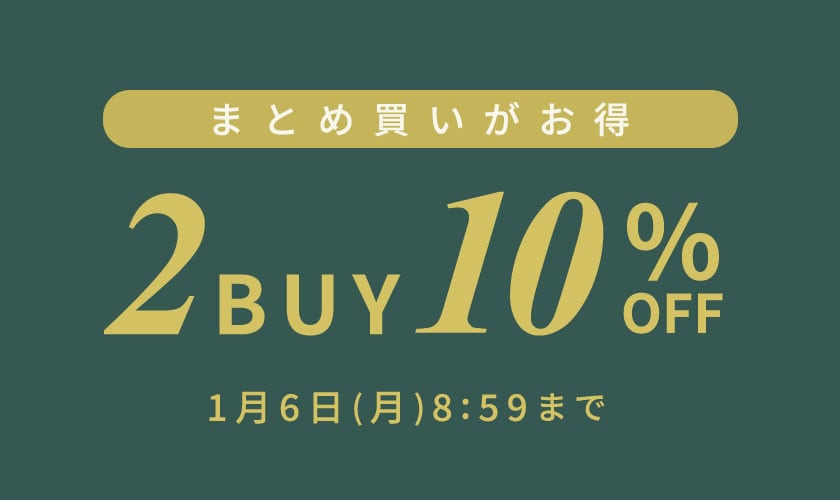 【まとめ買いがお得】2点10%OFF