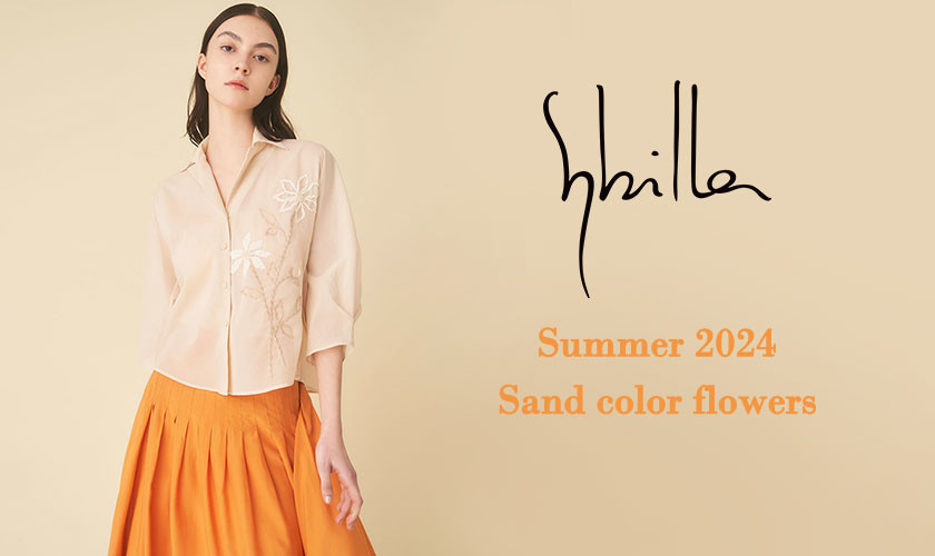 Sybilla Summer 2024 - Sand color flowers - 