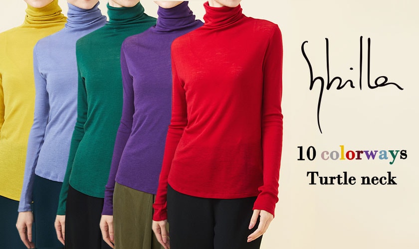 Sybilla Winter 2024 -10 colorways turtle neck- 