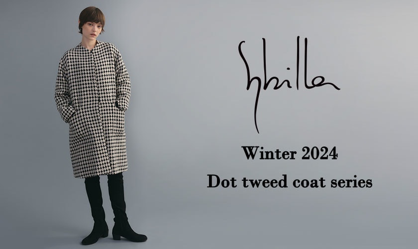 Sybilla Autumn/Winter 2024 - Dot tweet coat series- 