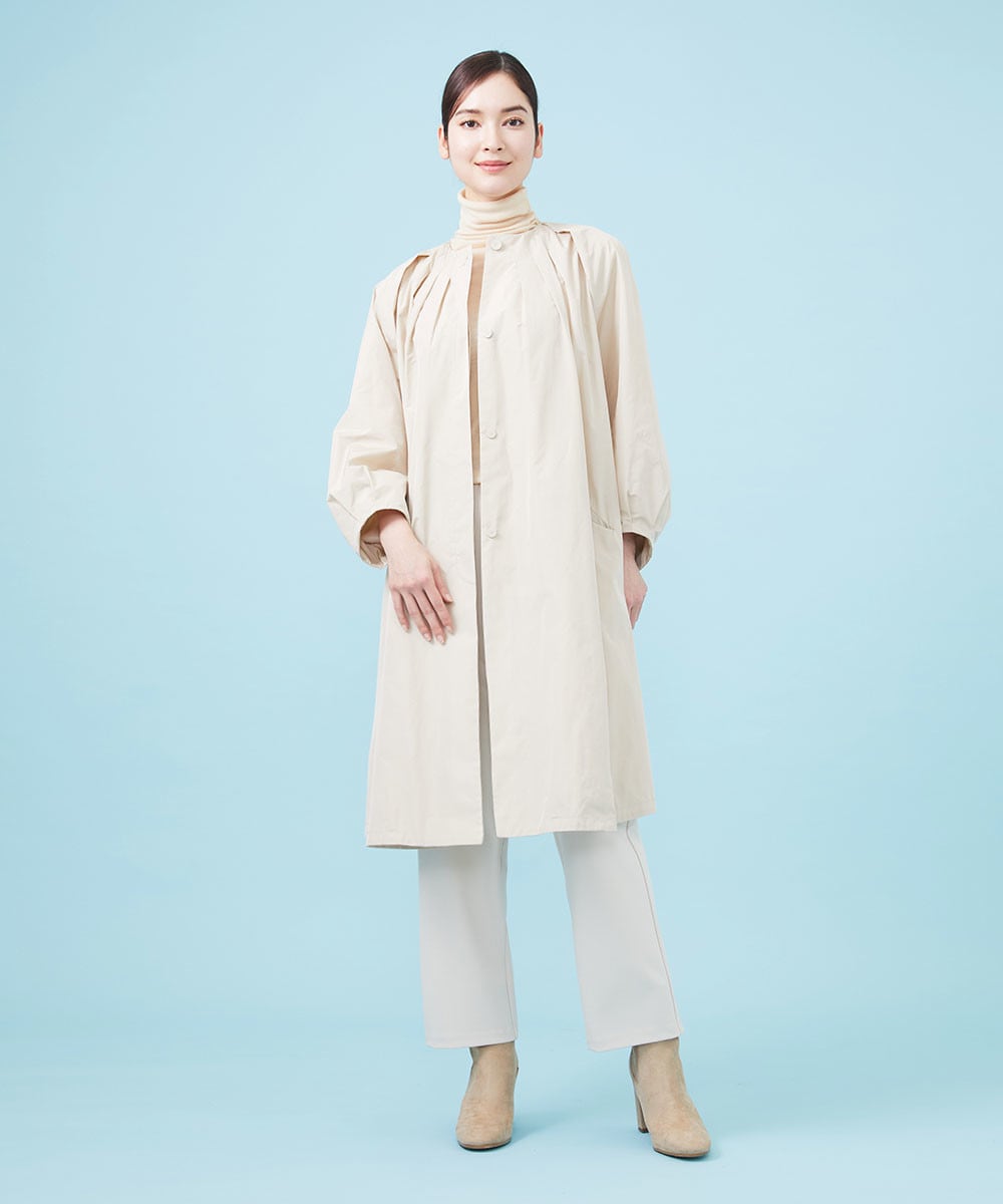 Silky taffeta coat