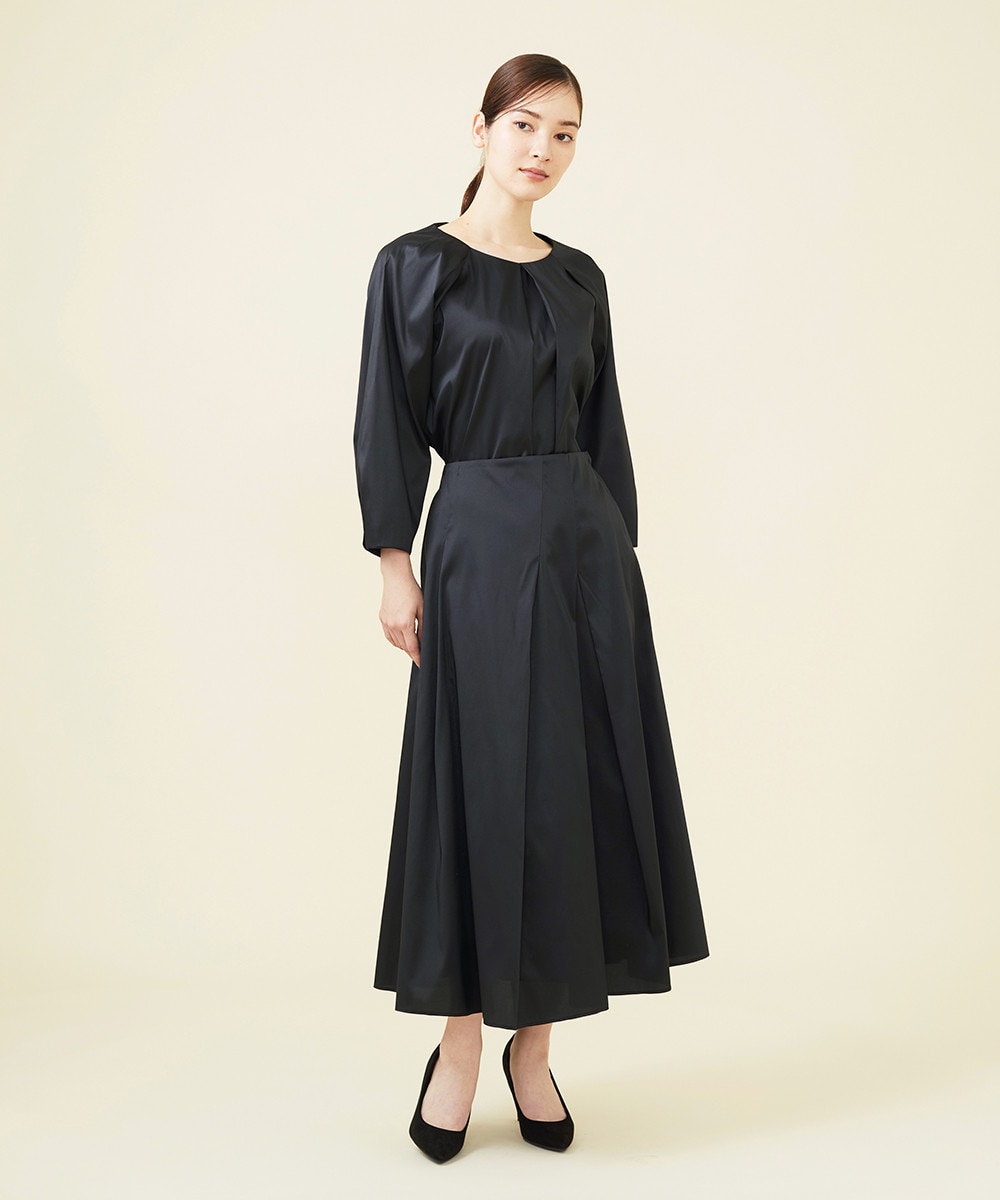 Silk taffeta skirt