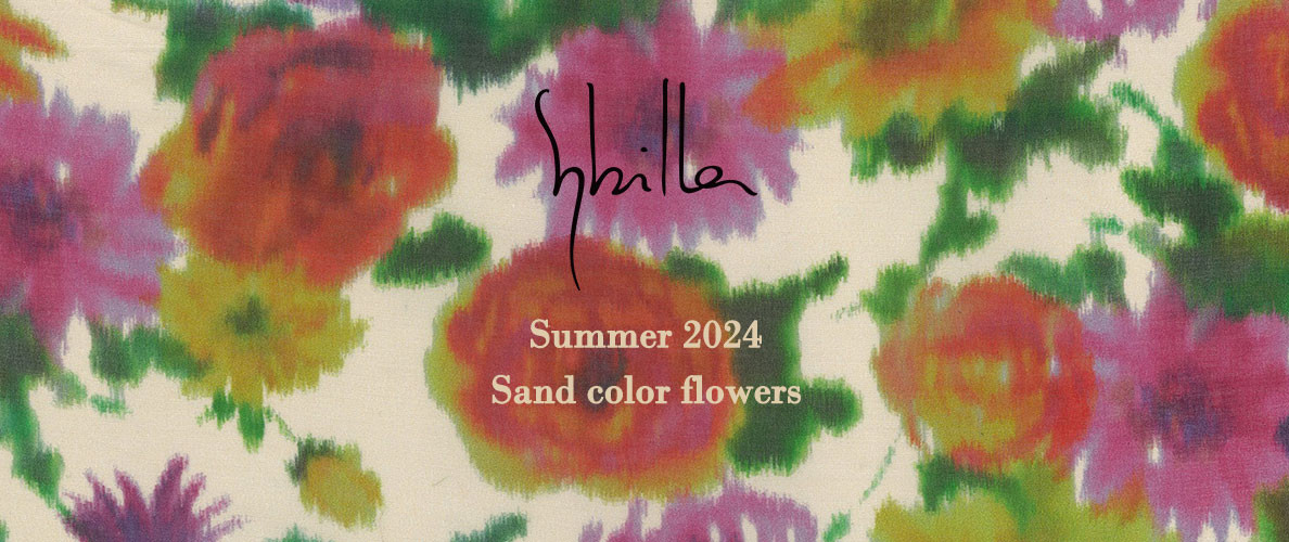 Sybilla Summer 2024 - Sand color flowers -