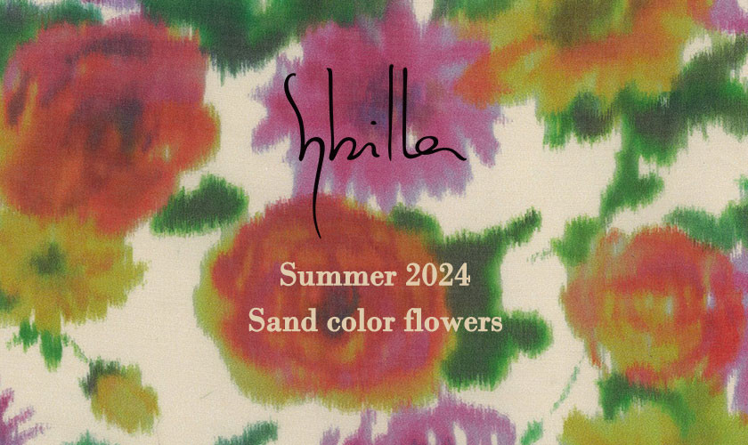 Sybilla Summer 2024 - Sand color flowers -