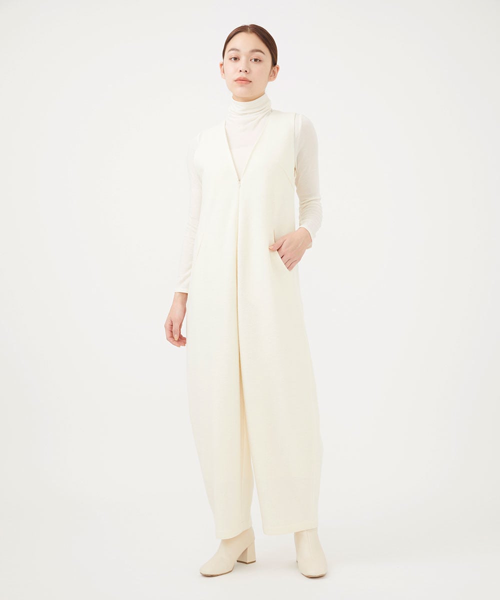 Wool pile jumpsuit