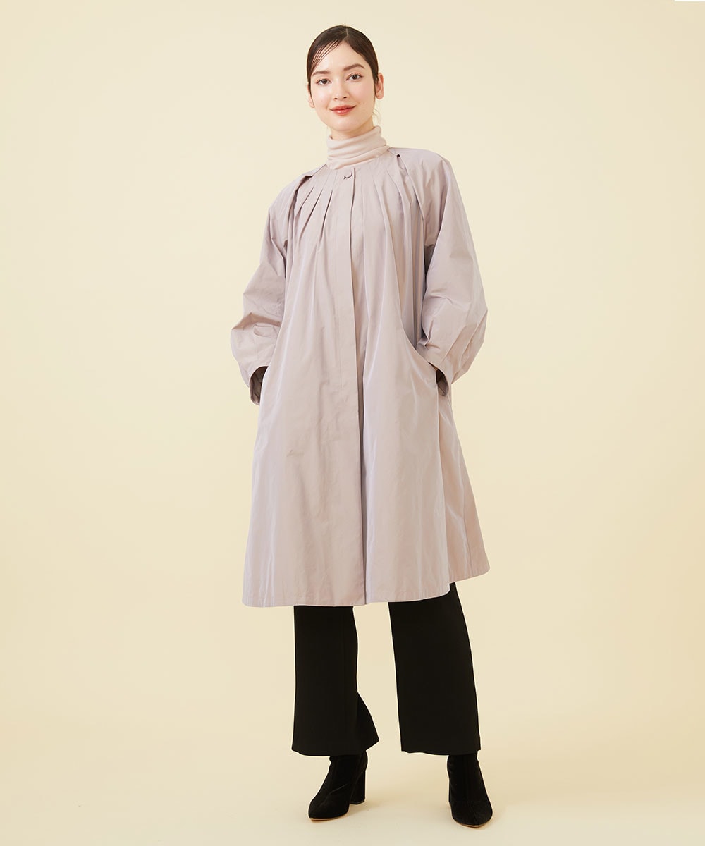 Silky taffeta coat