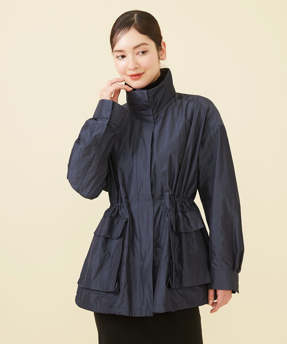 Silky taffeta blouson