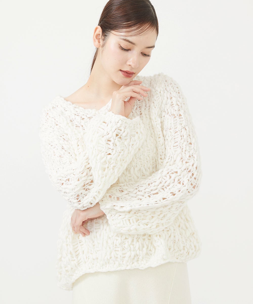 Big yarn wool pullover