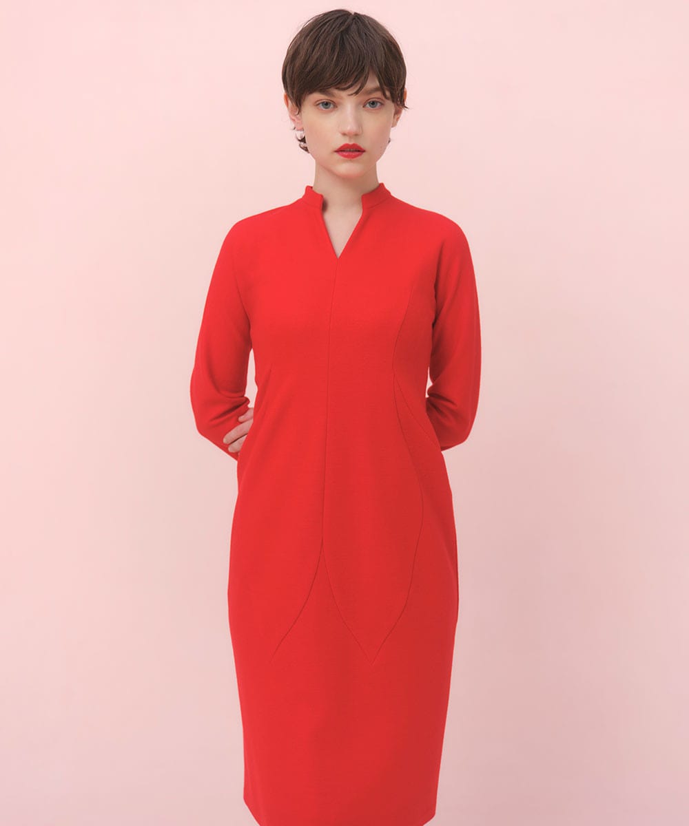 Red perfect cut dress