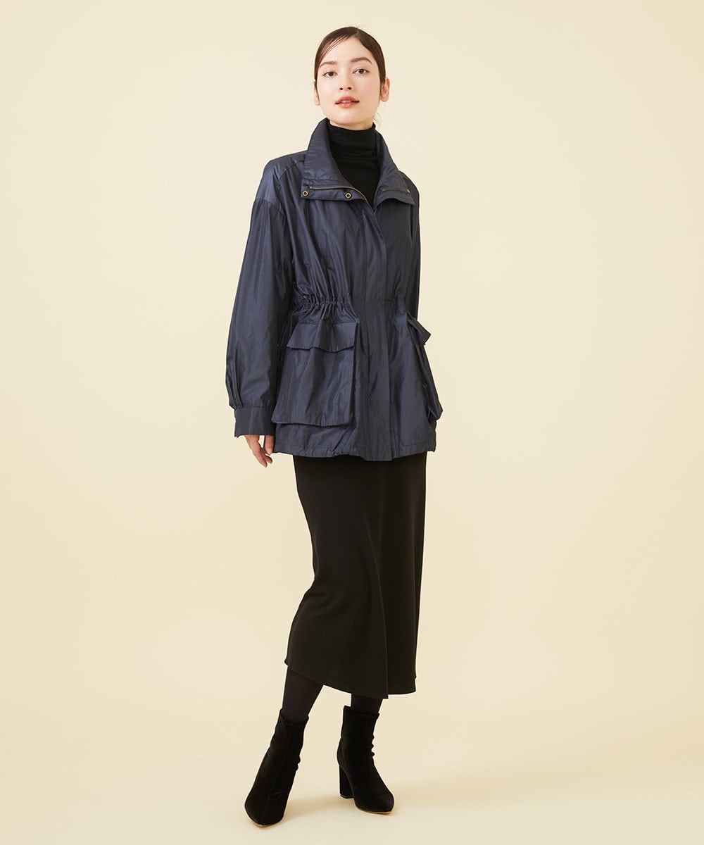 Silky taffeta blouson