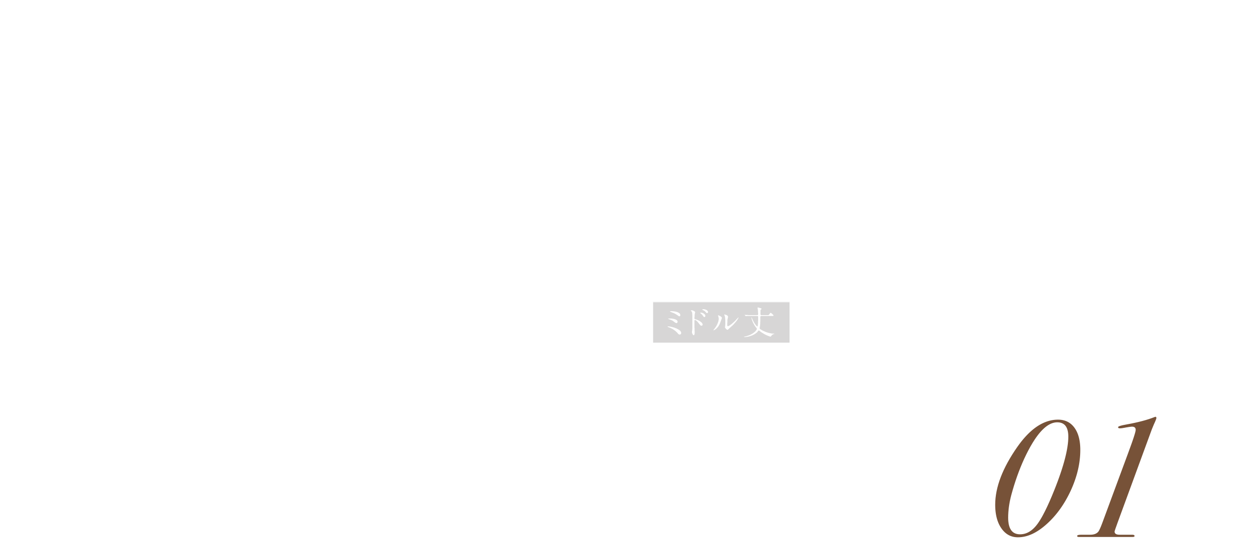 Middle Length OUTER Styling ミドル丈のおすすめの着こなし 01