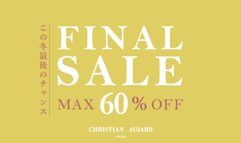 【冬物最終お値下げ】最大60%OFF FINAL SALE