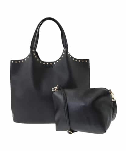 BJCAA01150 MK MICHEL KLEIN BAG [2WAY/インナーバッグ付き]スタッズデザイントートバッグ