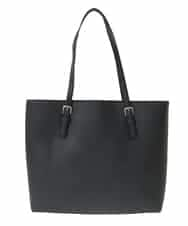 BKBAA12150 MK MICHEL KLEIN BAG(MK ミッシェルクラン バッグ) スリムスクエアトートバッグ ブラック