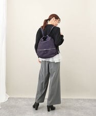 BKCAA26165 MK MICHEL KLEIN BAG(MK ミッシェルクラン バッグ) [2WAY/A4サイズ対応]パンチングデザイン変形トートバッグ ライトブルー