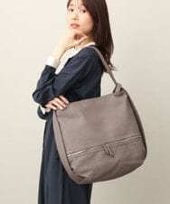 BKCAA26165 MK MICHEL KLEIN BAG(MK ミッシェルクラン バッグ) [2WAY/A4サイズ対応]パンチングデザイン変形トートバッグ ライトブルー