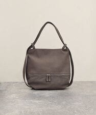 BKCAA26165 MK MICHEL KLEIN BAG(MK ミッシェルクラン バッグ) [2WAY/A4サイズ対応]パンチングデザイン変形トートバッグ グレー