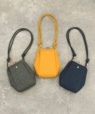 BKCAB83120 MK MICHEL KLEIN BAG(MK ミッシェルクラン バッグ) コクーンシルエットショルダーバッグ マスタード