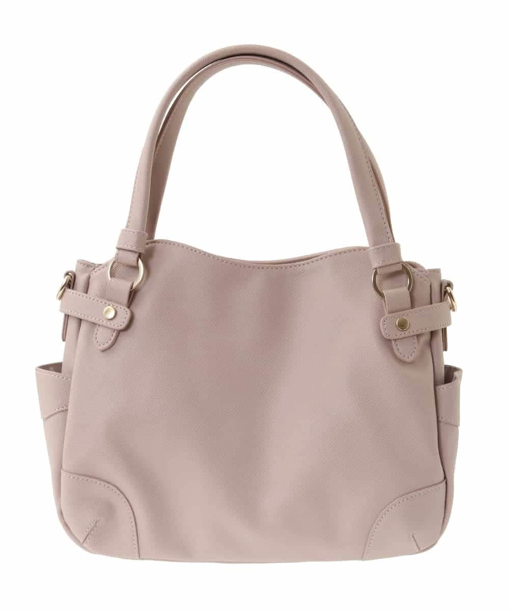 BKCGA08150 MK MICHEL KLEIN BAG(MK ミッシェルクラン バッグ) [2WAY]サイドポケットデザイントートバッグ ピンク