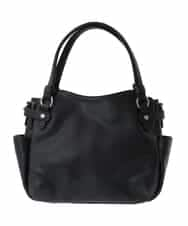 BKCGA08150 MK MICHEL KLEIN BAG(MK ミッシェルクラン バッグ) [2WAY]サイドポケットデザイントートバッグ ブラック