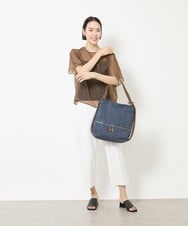 BKCGV05160 MK MICHEL KLEIN BAG(MK ミッシェルクラン バッグ) [2WAY/A4サイズ対応]変形スライドトートバッグ ネイビー