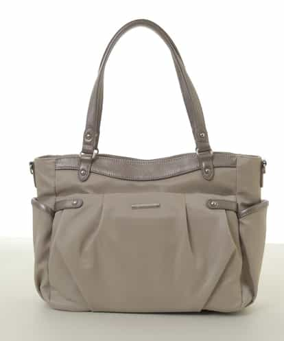 BKRAB31180 MK MICHEL KLEIN BAG [2WAY/撥水加工]レザージョイントナイロントートバッグ