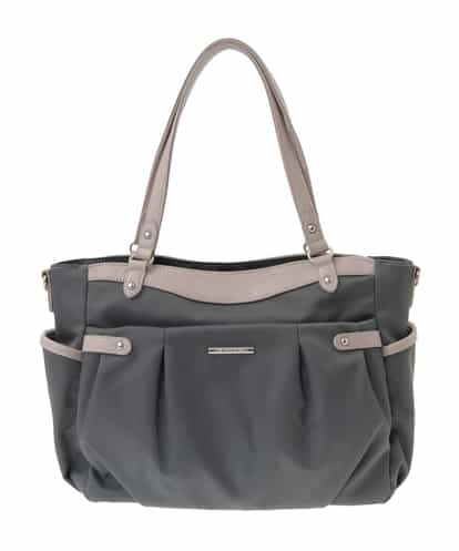 BKRAB31180 MK MICHEL KLEIN BAG [2WAY/撥水加工]レザージョイントナイロントートバッグ