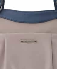 BKRGA31180 MK MICHEL KLEIN BAG(MK ミッシェルクラン バッグ) [撥水/2WAY]サイドポケットパイピングバッグ ブルー