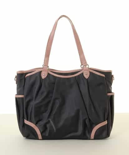 BKRGA98220 MK MICHEL KLEIN BAG [2WAY/撥水]レザーアクセントナイロントートバッグ