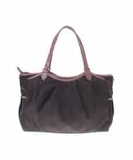 BKRGJ91180 MK MICHEL KLEIN BAG(MK ミッシェルクラン バッグ) [撥水・A4サイズ対応]フェイクレザーパイピングトートバッグ ブラウン