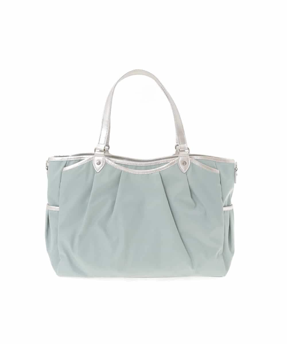 BKRTF91150 MK MICHEL KLEIN BAG(MK ミッシェルクラン バッグ) [撥水/2WAY]バイカラーボストンバッグ ライトブルー