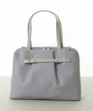 BPBEA22160 MK MICHEL KLEIN BAG(MK ミッシェルクラン バッグ) [2WAY]タックベルトデザイントートバッグ ライトブルー