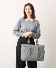 BPBEV21220 MK MICHEL KLEIN BAG(MK ミッシェルクラン バッグ) [AGS搭載/A4サイズ対応]機能性スクエアトートバッグ グレー