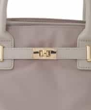 BPBGA32170 MK MICHEL KLEIN BAG(MK ミッシェルクラン バッグ) [撥水/2WAY]ベルトデザインスクエアバッグ ベージュ