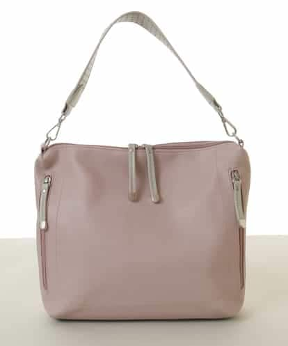 BPCAA11140 MK MICHEL KLEIN BAG [2WAY]パンチングハンドルサイドファスナーバッグ