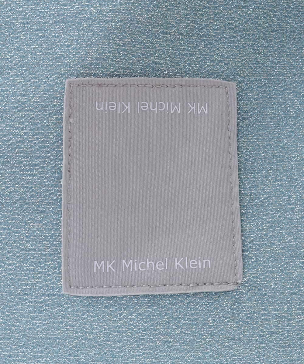 BPCEA12120 MK MICHEL KLEIN BAG(MK ミッシェルクラン バッグ) メタリックラメスクエアトートバッグ ライトブルー