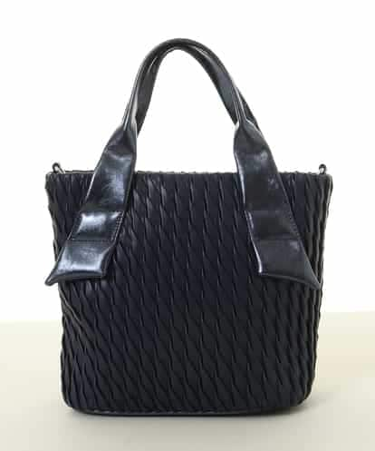 BPCGA31150 MK MICHEL KLEIN BAG [2WAY]リンクルデザインシャイニーハンドルバッグ