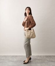 BPCLV93160 MK MICHEL KLEIN BAG(MK ミッシェルクラン バッグ) [2WAY]合成皮革タックデザインバッグ レッド