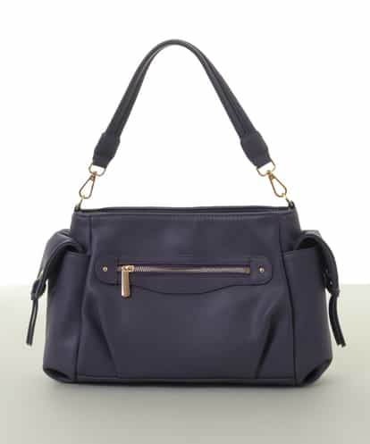 BPCLV94160 MK MICHEL KLEIN BAG [2WAY]サイドポケットデザイン合成皮革バッグ