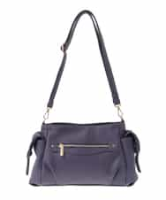 BPCLV94160 MK MICHEL KLEIN BAG(MK ミッシェルクラン バッグ) [2WAY]サイドポケットデザイン合成皮革バッグ パープル