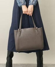 BPKAA02320 MK MICHEL KLEIN BAG(MK ミッシェルクラン バッグ) [2WAY]牛革エレガントスクエアトートバッグ ブラウン