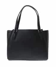 BPKAA02320 MK MICHEL KLEIN BAG(MK ミッシェルクラン バッグ) [2WAY]牛革エレガントスクエアトートバッグ ブラック