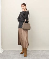 BPKAA06270 MK MICHEL KLEIN BAG(MK ミッシェルクラン バッグ) [2WAY]スクエアコンパクトトートバッグ オレンジ