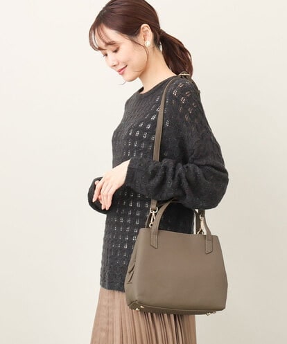 BPKAA06270 MK MICHEL KLEIN BAG [2WAY]スクエアコンパクトトートバッグ