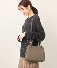 BPKAA06270 MK MICHEL KLEIN BAG(MK ミッシェルクラン バッグ) [2WAY]スクエアコンパクトトートバッグ ベージュ