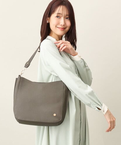 BPKAA20280 MK MICHEL KLEIN BAG [2WAY]カウレザースクエアショルダーバッグ