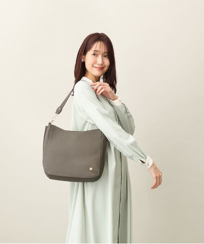 BPKAA20280 MK MICHEL KLEIN BAG [2WAY]カウレザースクエアショルダーバッグ