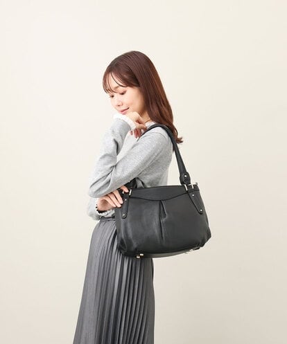 BPKAA22280 MK MICHEL KLEIN BAG [2WAY]フロントタックラウンドトートバッグ