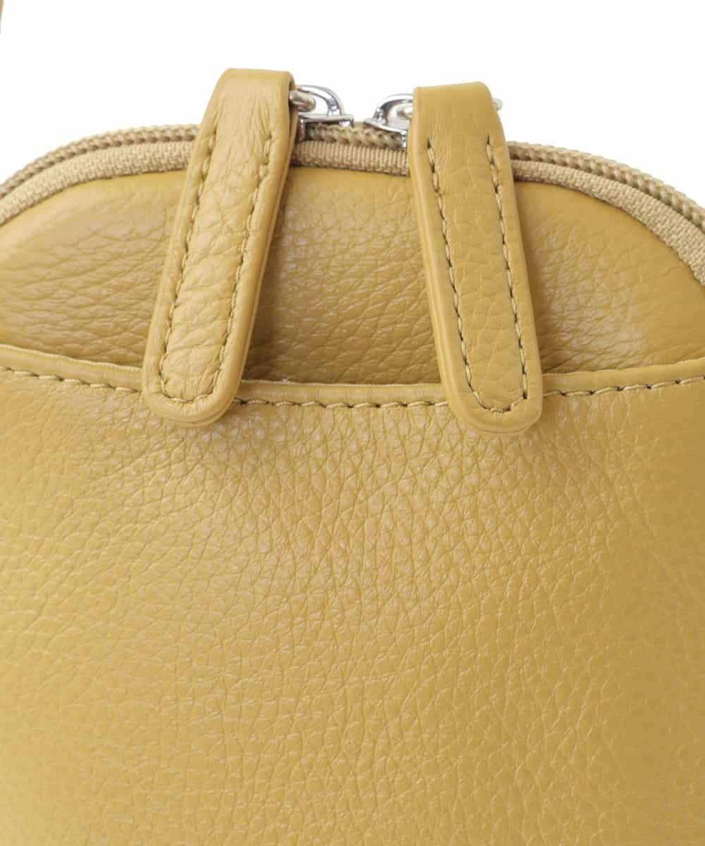 BPKAA30165 MK MICHEL KLEIN BAG(MK ミッシェルクラン バッグ) [軽量]牛革ウォレットショルダーバッグ マスタード