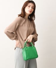 BPKAV11250 MK MICHEL KLEIN BAG(MK ミッシェルクラン バッグ) [2WAY]カウレザースクエアミニトートバッグ グリーン